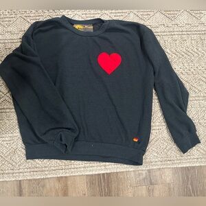 Aviator Nation Heart Sweatshirt M